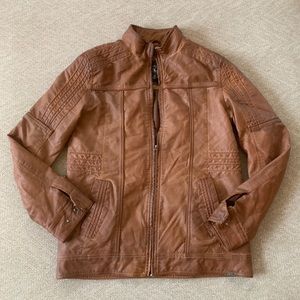 Buckle Leather Jacket